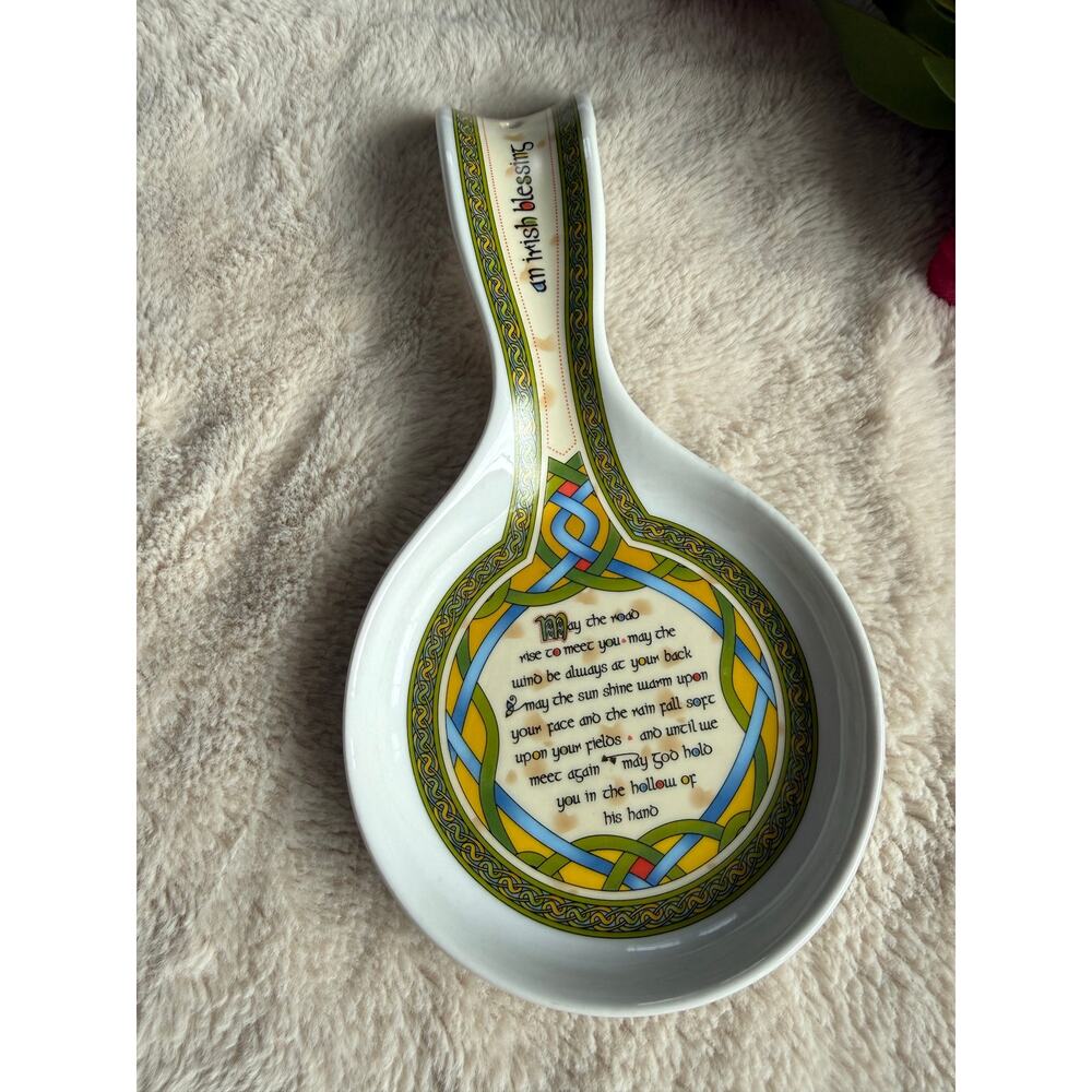 Irish Weave Spoon Rest Cereamic